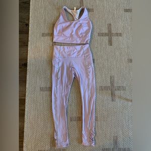 Free people purple bra/cropped workout top